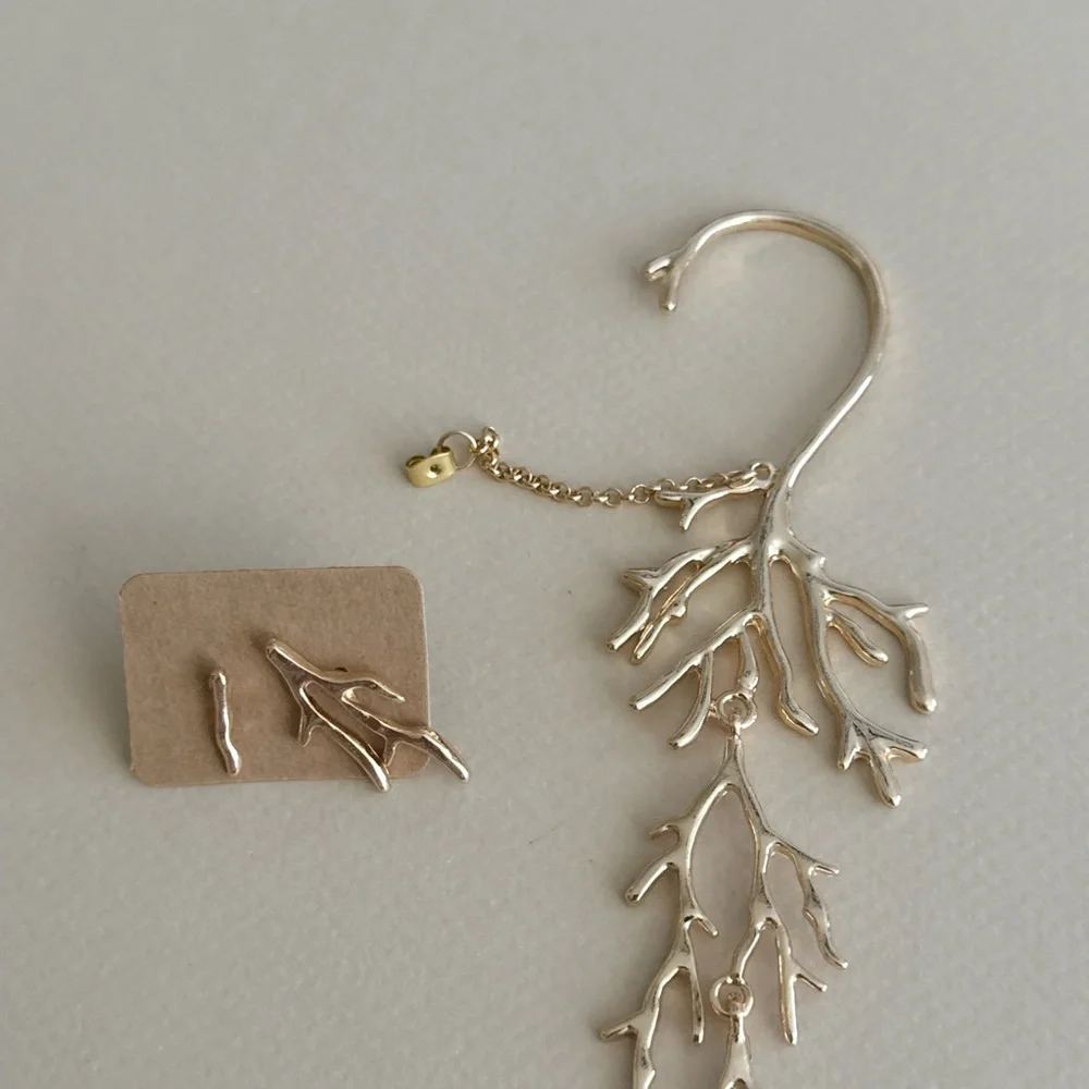 Branch Earrings N1765 - Picture 5 of 6